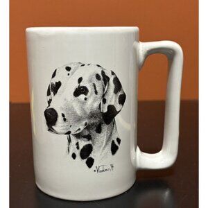 Rosalinde Hand Decorated USA Vladimir Art Portrait Dog Dalmatian Coffee Mug